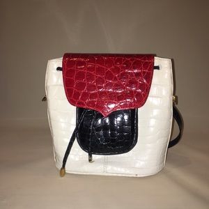 Alligator/croc Lana Marks handbag/backpack